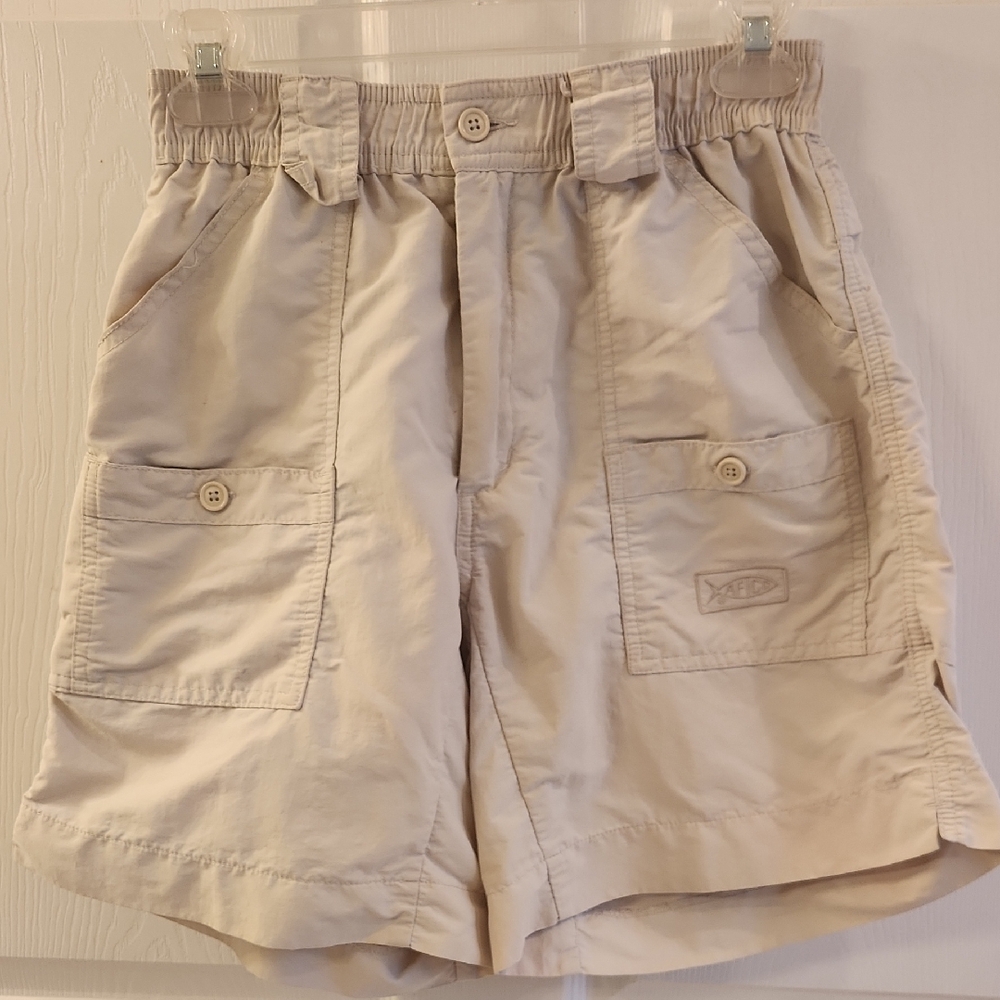 AFTCO Light Khaki Cargo Shorts for Men
